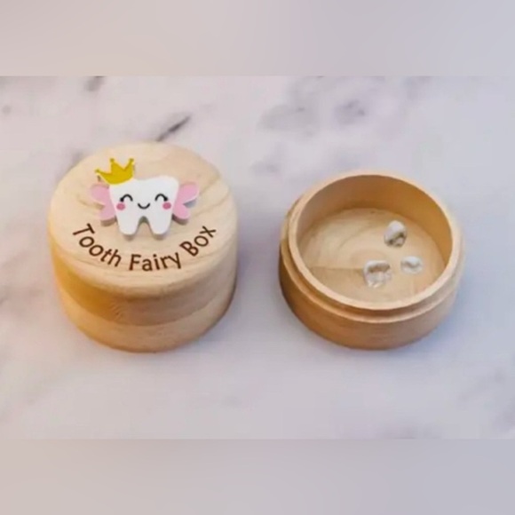 Girls Tooth Fairy Wooden Keepsake Box - Picture 4 of 4